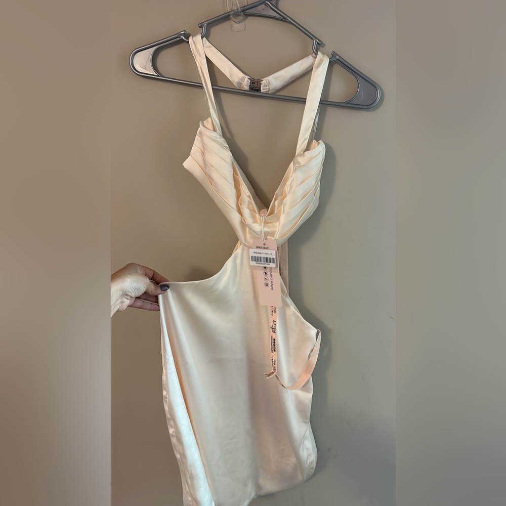 Oh polly ivory mini dress